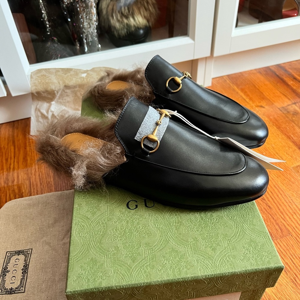 🛑SOLD!🛑Gucci Princetown Black Leather 39